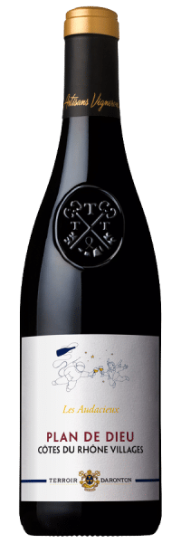 Plan de Dieu Les Audacieux Côtes du Rhône Villages - 2020 - Terroir Daronton Rhonea - Französischer Rotwein