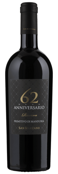 Anniversario 62 Primitivo di Manduria Riserva - 2017 - Cantine San Marzano - Italienischer Rotwein