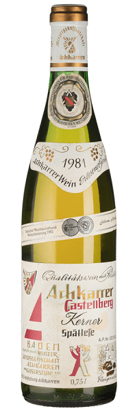 Castellberg Kerner Spätlese - 1981 - WG Achkarren - Deutscher Weißwein