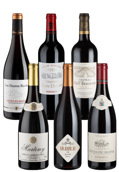 6er-Paket Französische Rotweine - Weinpakete