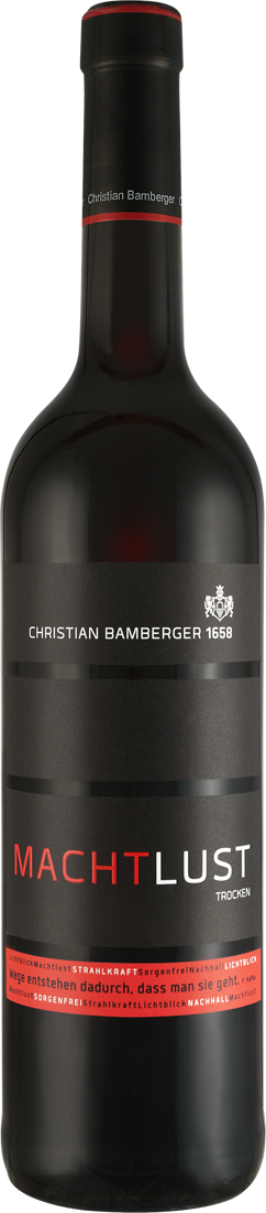 Christian Bamberger Rotwein Machtlust 2019