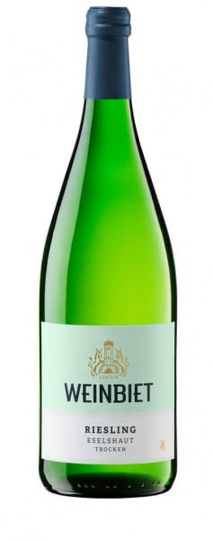 Weinbiet eG Riesling QbA trocken Liter Mußbacher Eselshaut 2020