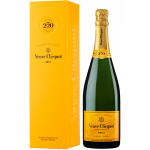 CHAMPAGNER VEUVE CLICQUOT LIMITED EDITION 250 EME ANNIVERSAIRE - BRUT CARTE JAUNE - MIT ETUI