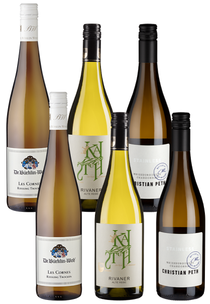 6er-Paket Deutsche Weißweine zum Frühlingsstart - Weinpakete