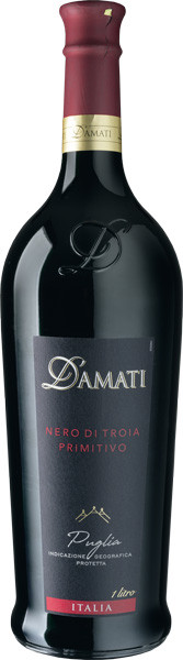 D'Amati Nero di Troia Primitivo Rotwein halbtrocken 1 l