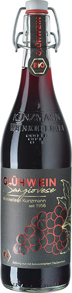 Kunzmann Roter Glühwein Sangiovese Bio/Vegan süß 0