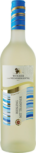 Württemberger (frosted bottle) Riesling mit Traminer Weißwein lieblich 0